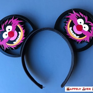 Animal Muppets 3D Printed Mickey Mouse Ears IllusionEars Headband