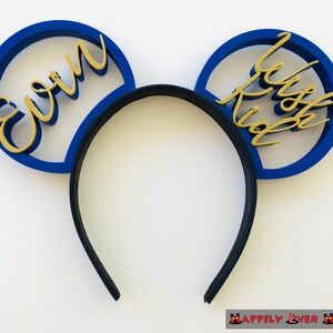 Personalized Wish Kid Ears 3D Printed Mickey Mouse Ears IllusionEars Headband For Disney Make a Wish Trip
