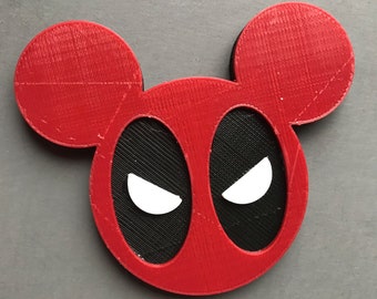 Deadpool 3D Printed Women and Girls Hair Clip Barrette Accessory or Brooch Pin