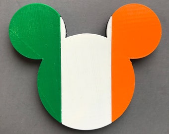 Ireland Mickey Mouse Flag Epcot World Showcase Women and Girls Hair Clip Barrette Accessory or Brooch Pin