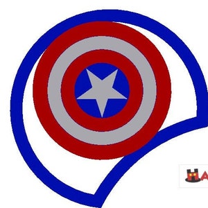Avengers Captain America Shield 3D Printed Mickey Mouse Ears IllusionEars Headband