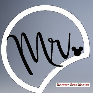 Personalized Custom Mr. Disney Wedding Groom 3D Printed Mickey Mouse Ears IllusionEars Headband