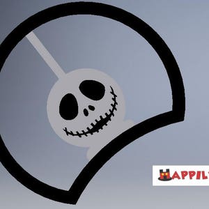 Jack Skellington Candy Apple 3D Printed Mickey Mouse Ears IllusionEars Headband