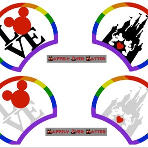 Rainbow Mickey Love 3D Printed Gay Pride LGBTQ Mickey Mouse Ears IllusionEars Headband