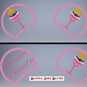 Sleeping Beauty Wine 3D Printed Mickey Mouse Ears IllusionEars Headband