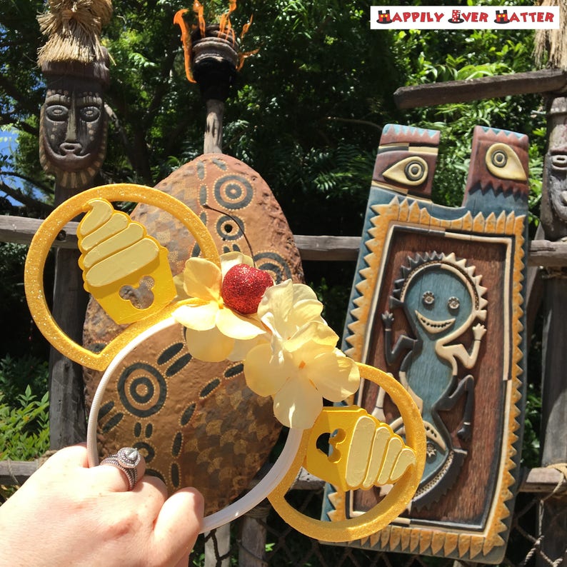Adventureland Dole Whip Flower Crown 3D Printed Mickey