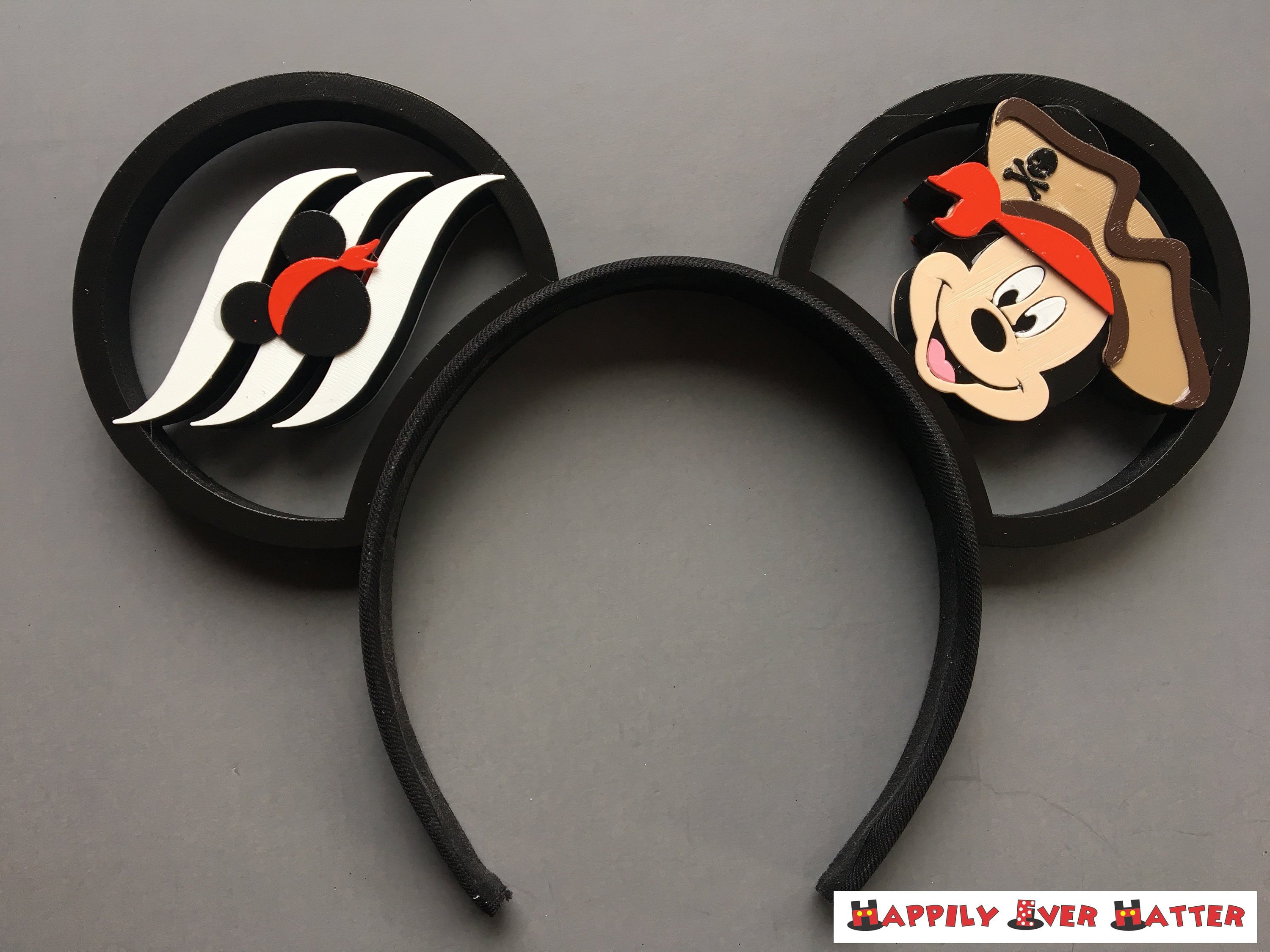 Custom Made Disney Cruise Line Double Sided Mickey Mouse Ears il_fullxfull.6062287855_kgbh.jpg main image 4