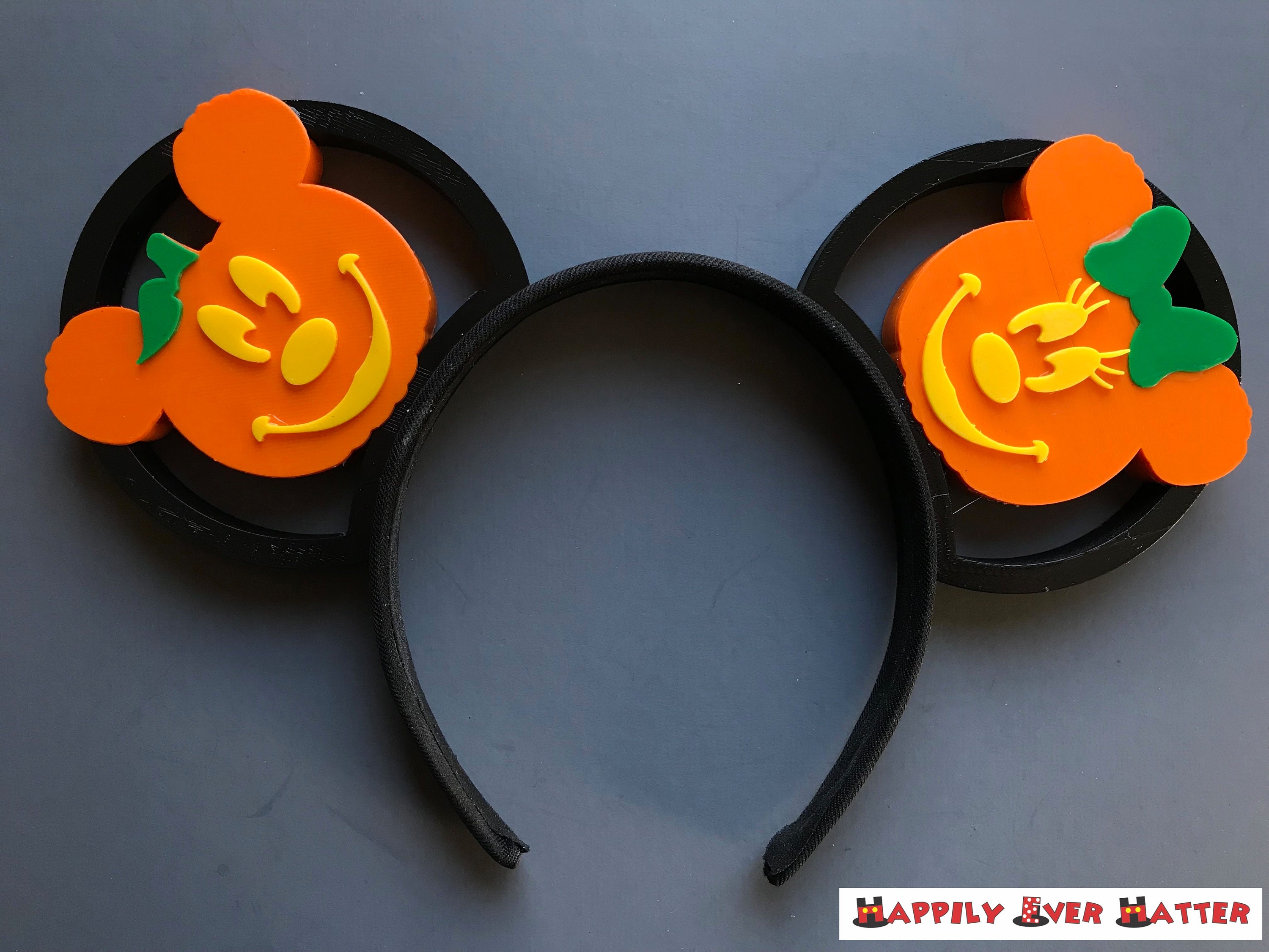 Mickey and Minnie Halloween Pumpkin Jack O'lantern 3D Printed Mouse ...
