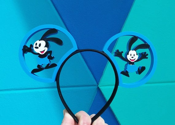 Oswald the Lucky Rabbit 3D Printed Mickey Mouse Ears Illusionears