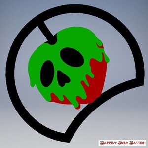 Poison Apple 3D Printed Mickey Mouse Ears IllusionEars Headband