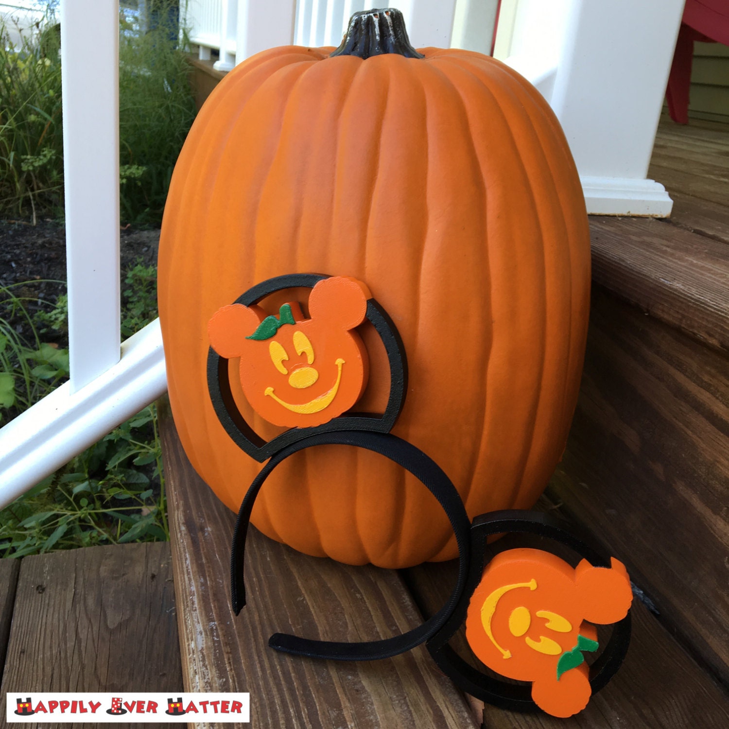 Mickey and Minnie Halloween Pumpkin Jack O'lantern 3D Etsy
