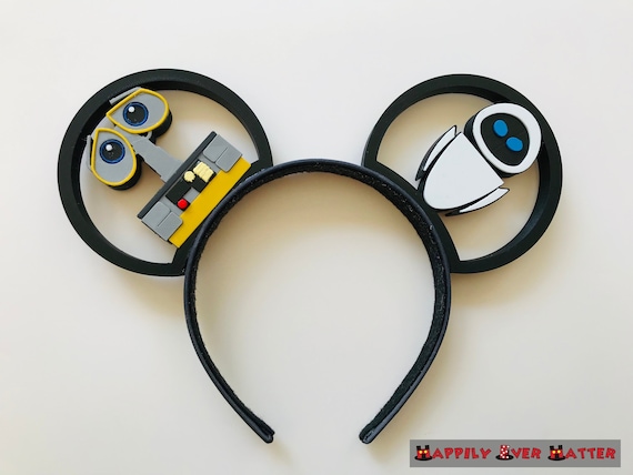 Wall-e and Eve Robot 3D Printed Mickey Mouse Ears