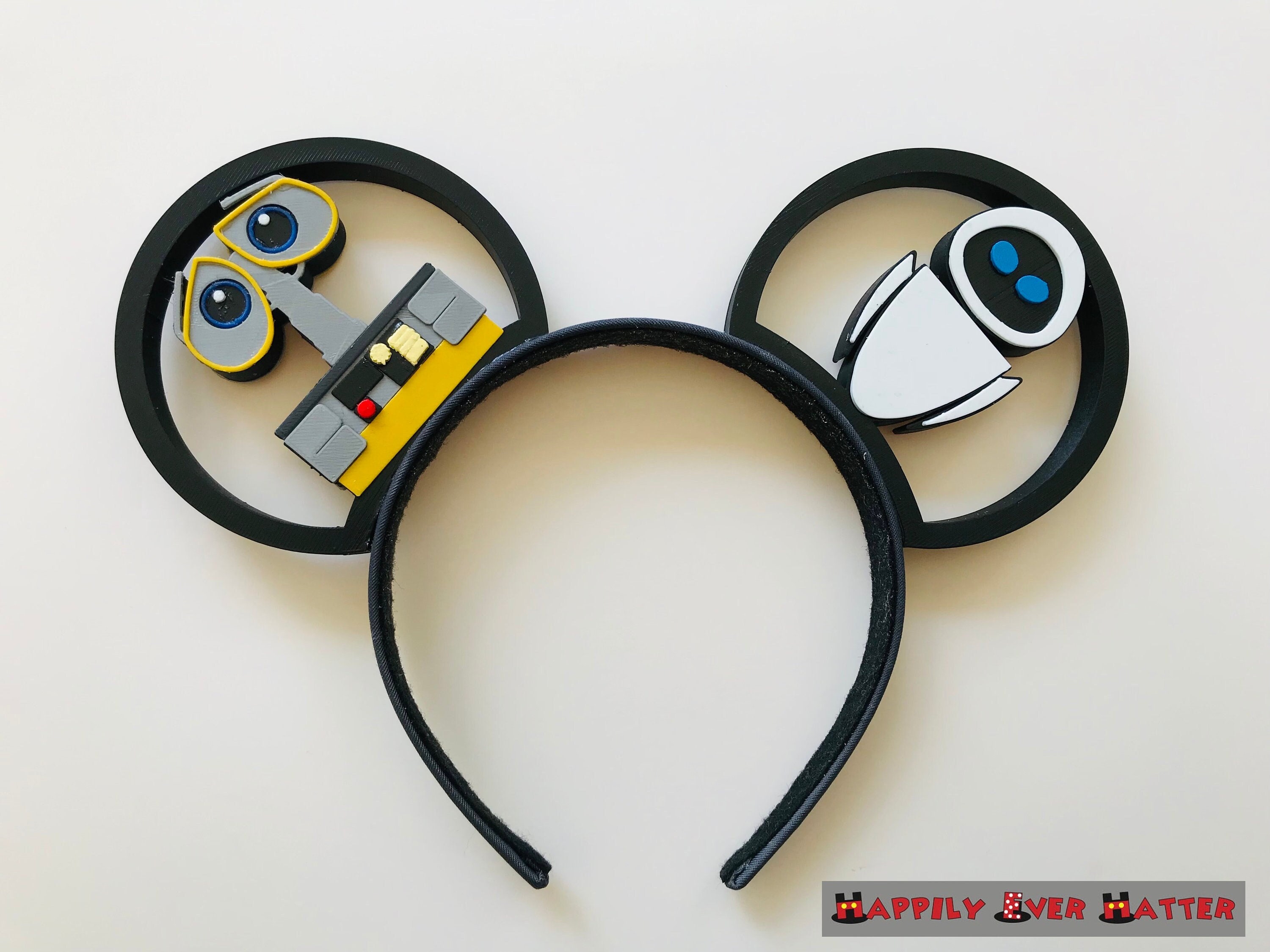 Wall-e and Eve Robot 3D Printed Mickey Mouse Ears  display picture 2