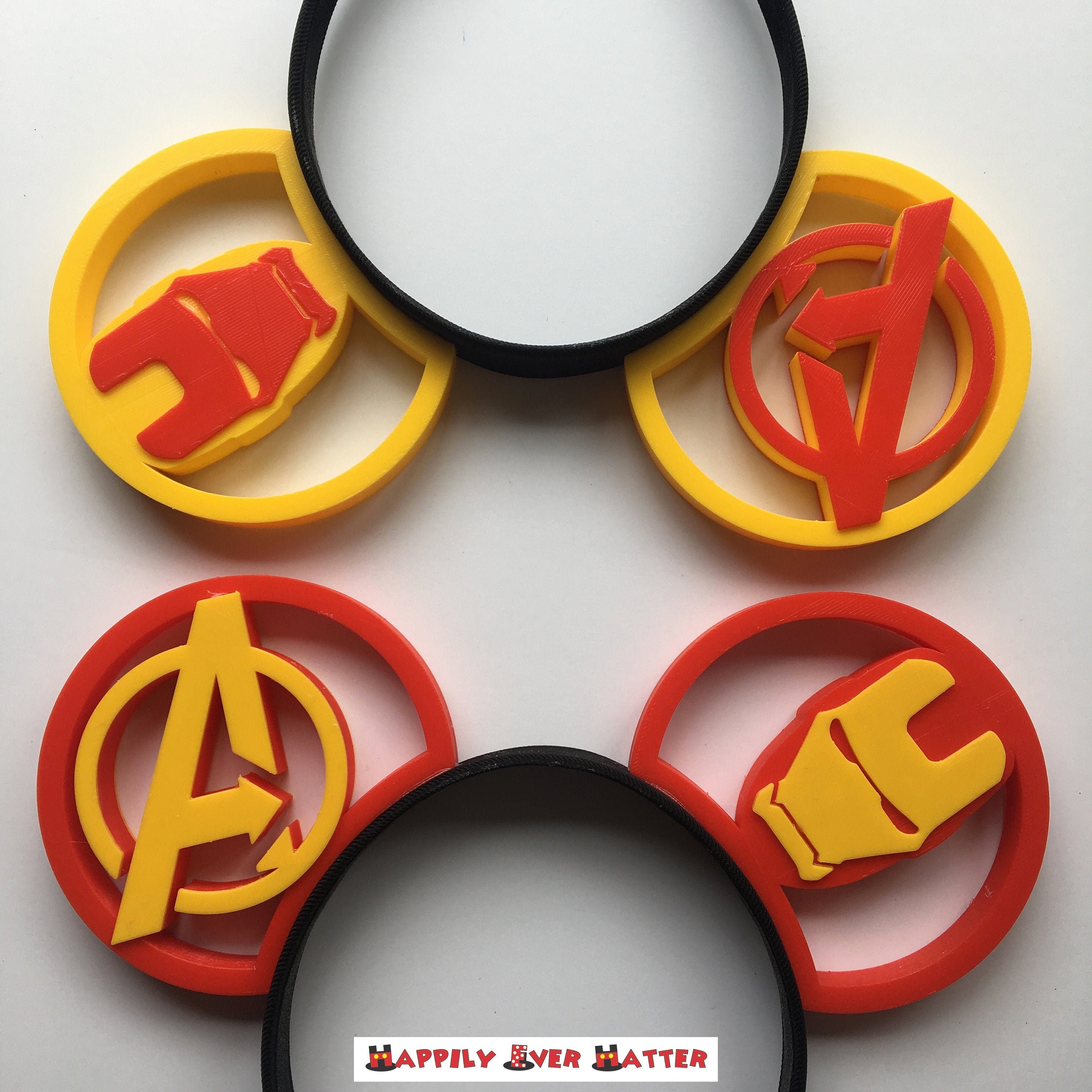 Avengers Iron Man 3D Printed Mickey Mouse Ears Illusionears Headband - Etsy