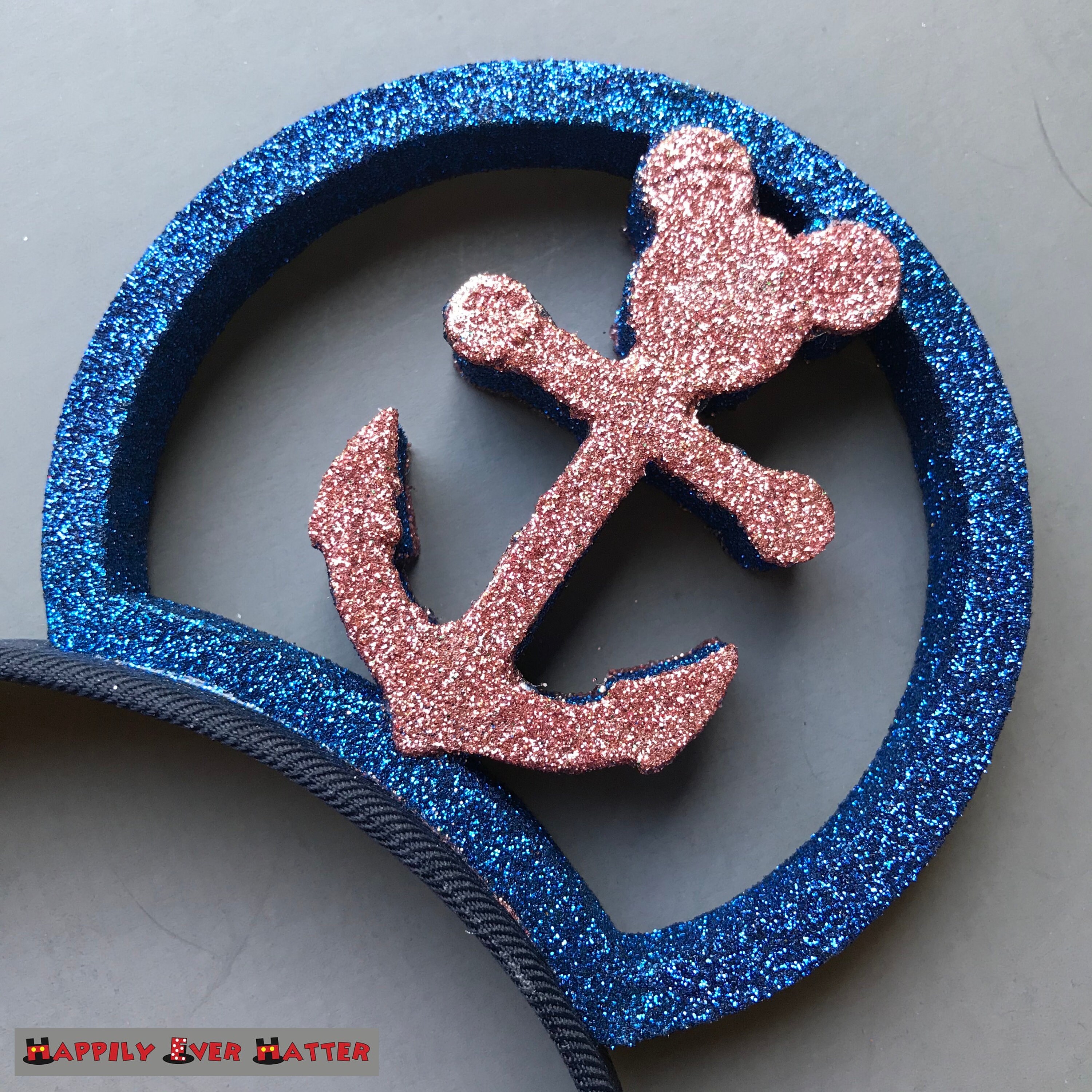 Disney Cruise Line Nautical Minnie Ears Navy Gold Rope Headband FIRST LOOK: Disney Destiny Cruise Ship Exclusive Merchandise  main image 3