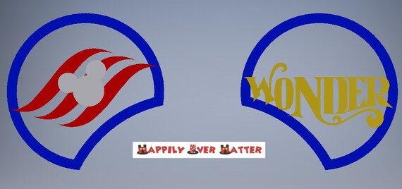 Disney Cruise Line Wonder 3D Printed Mickey Mouse Ears  display picture 2