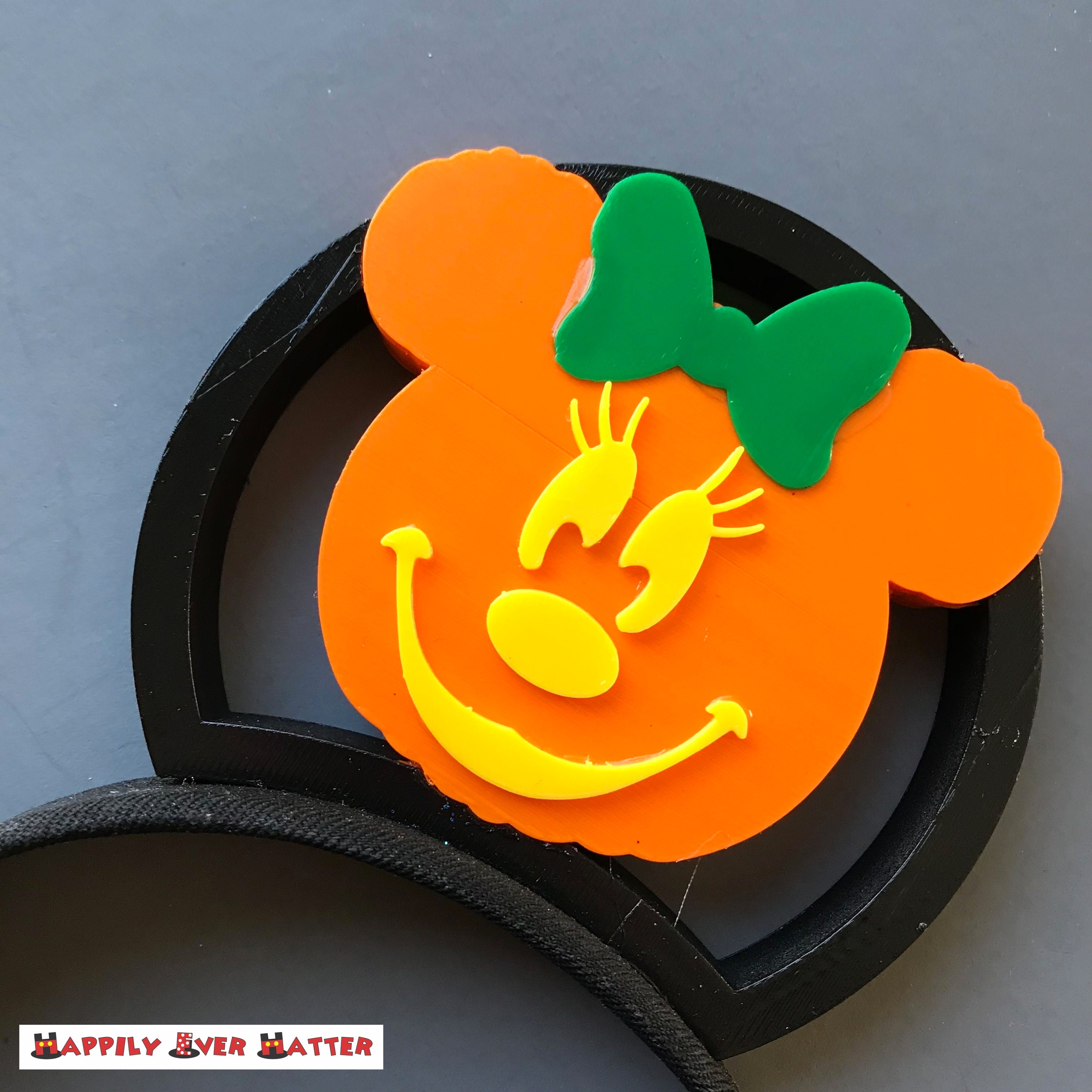 Mickey and Minnie Halloween Pumpkin Jack O'lantern 3D Printed Mouse ...