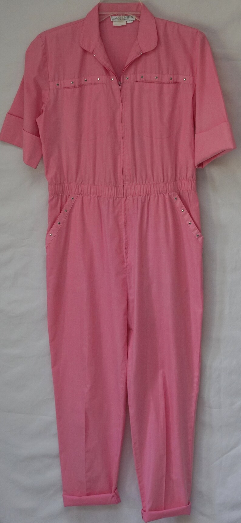 Vintage 80's Barbie Pink Jumpsuit Size Small Made in USA | Etsy