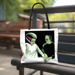 Bolsa de mano de Frankenstein y su novia, La novia de Frankenstein, Terror clásico, Gótico, Rockabilly, Alternativa, Romance gótico, Vintage, Monstruos clásicos