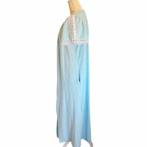 Vintage Baby Blue Terry Cloth House Dress Robe Cover … Gem