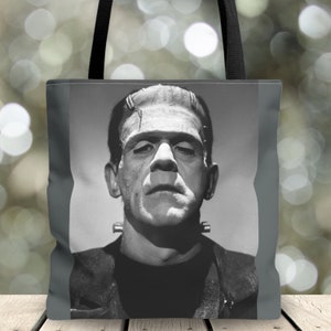 Bolsa de mano clásica de terror de Frankenstein, monstruo clásico, amante del terror, gótico, estilo gótico, rockabilly, estética, bolso, mochila, idea de regalo