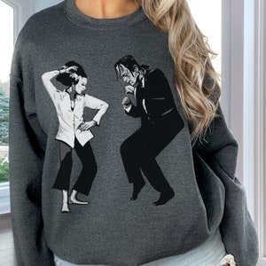 Frankenstein and Bride Pulp Fiction Sweatshirt, Bride of Frankenstein, Rockabilly, Psychobilly, Classic Monsters, Universal Monsters, Horror