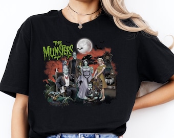 Cute Horror The Munsters Tee, Gothic T-shirt, Goth Clothing, Horror Lover, Classic Monsters, Lily Munster, Pop Culture Tee, Unisex T-Shirt