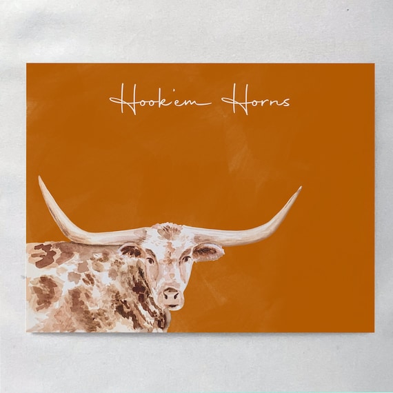 Longhorn Note Card Longhorn Note Card
