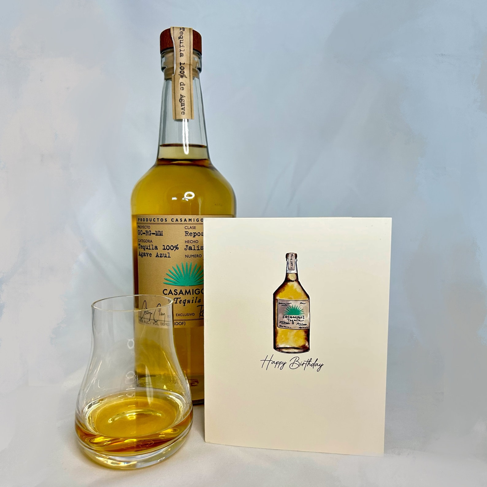 Tequila Birthday Card Happy Birthday Tequila Card Minimalist Etsy