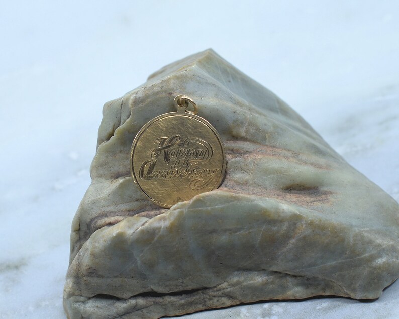 Happy Anniversary 120 12K GF Charm
