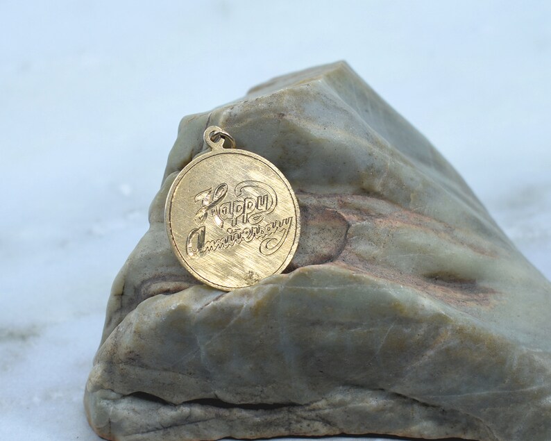 Happy Anniversary 120 12K GF Charm