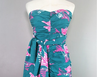 Y2K- 1980 - Baumwoll-Batik - Sommerkleid - von Barboglio - Christina Jan - Größe 6