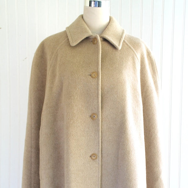 Années 1960-70 - PENDELTON - Cape en laine - Manteau - Taupe - Beige - Taille marquée M