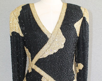 Beaded - Trophy top - Sparkle - by Judith Ann Creations - Marked size S