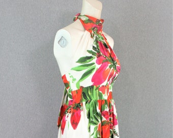 Halter - Floral Maxi - Summer Event Dress- Marked size 2 -  by Eliza J