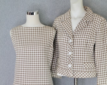 RARE 1950s Bird-Speakman Dress and Jacket - Suit Set - Fully Lined - Sheath