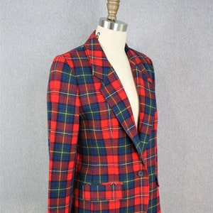 Pendleton - 1970's - Wool Plaid Blazer - Women's - Preppy - Marked size 10