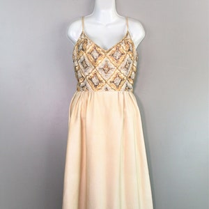 Malcolm Starr -1960's -  Beaded Evening Gown - Cocktail Gown , Formal - Estimated size XS/S
