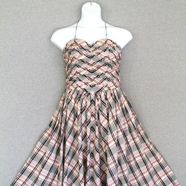 1980s - Does the 50s - Cotton Sundress - Pockets -  By Liz Claiborne - Marked size 14