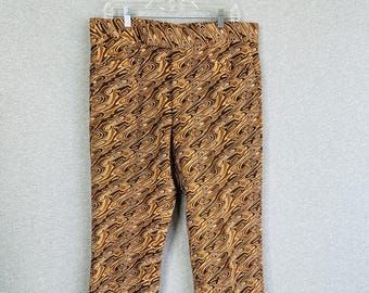 MCM - Pantalones de hombre - Punto - Estampado jaspeado/psicodélico - de Oleg Cassini - Talla marcada 36