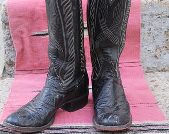 justin eel skin boots