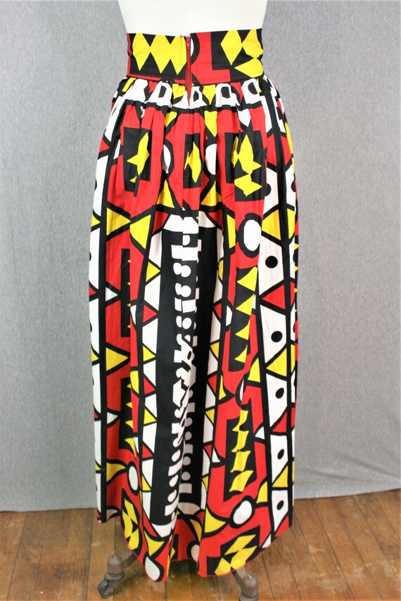 1980s "Material Girl" - Wide Waistband - Maxi Ski… - image 4