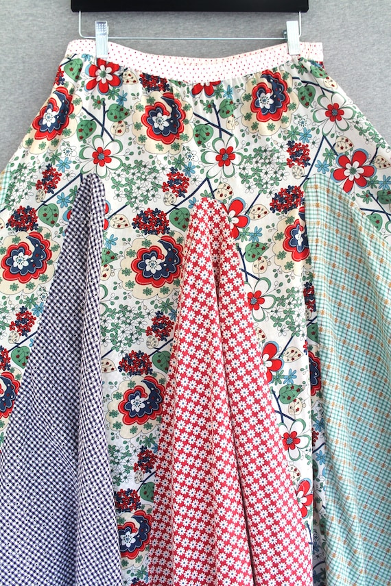 Double D Ranch -Patchwork - Circle Skirt - Maxi -… - image 6