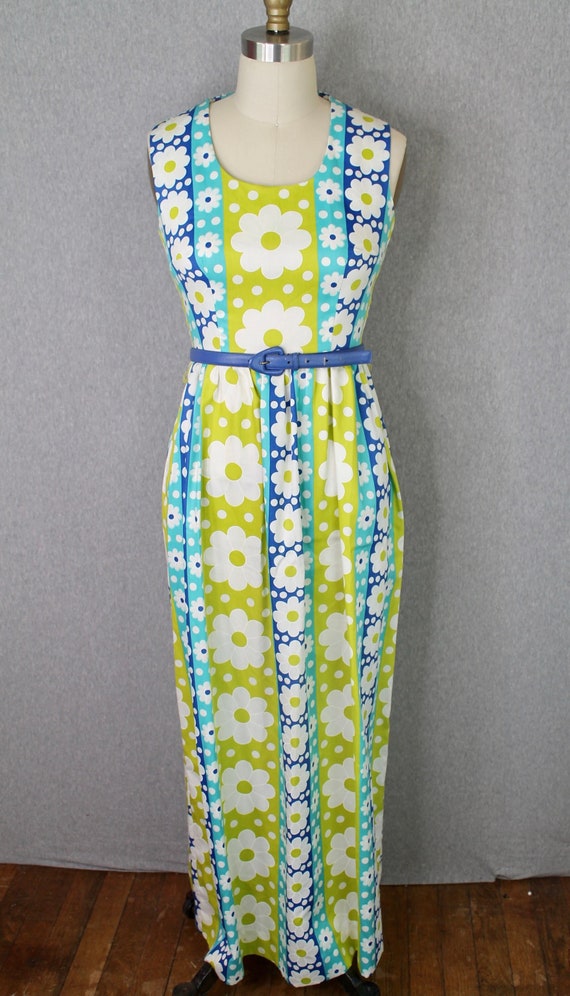 Concept 70s Swirl Dress - Daisy Maxi Dress - Mod, 