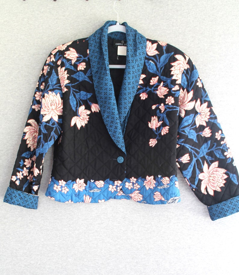1980s Cropped Quilted Jacket by Carole Little Golden Girls image 2
