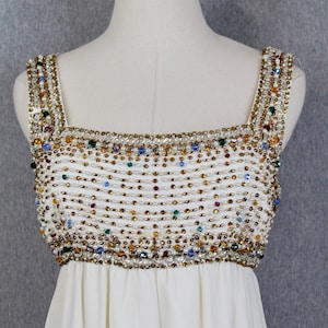 Iconic dress white and gold hotsell