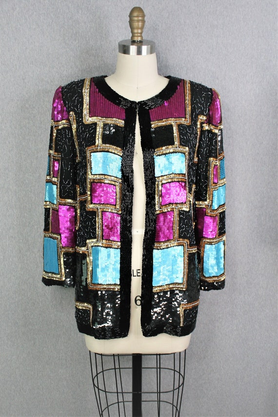 Beaded - Sequined - Cocktail Jacket - by Carina  -