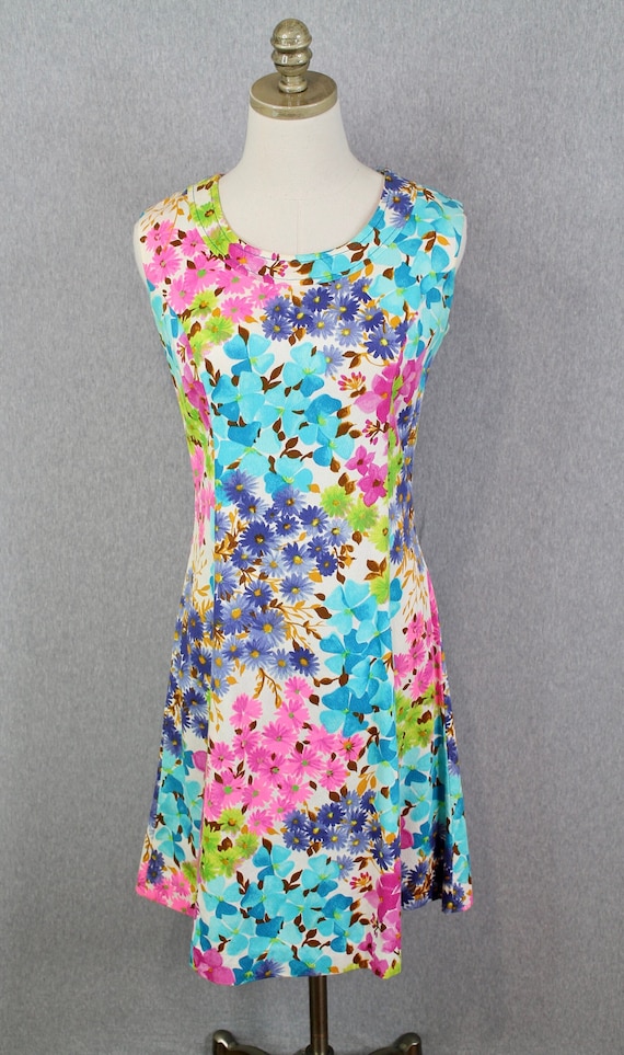 1960s Floral Sheath Dress by Jaree Classics - Pre… - image 1