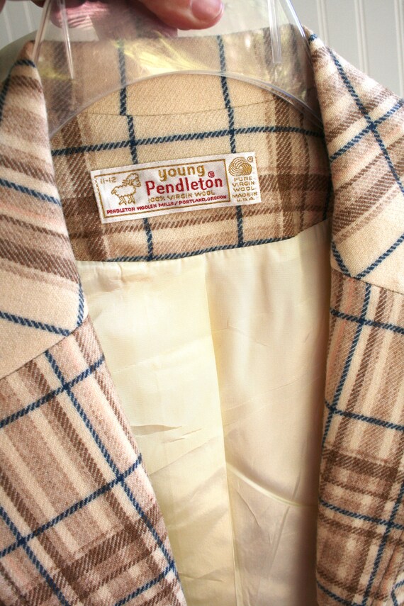 Pendleton - Young Pendleton - Wool Blazer - blue … - image 6