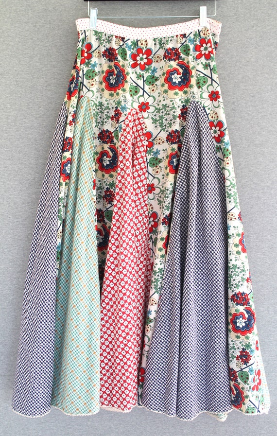 Double D Ranch -Patchwork - Circle Skirt - Maxi -… - image 5